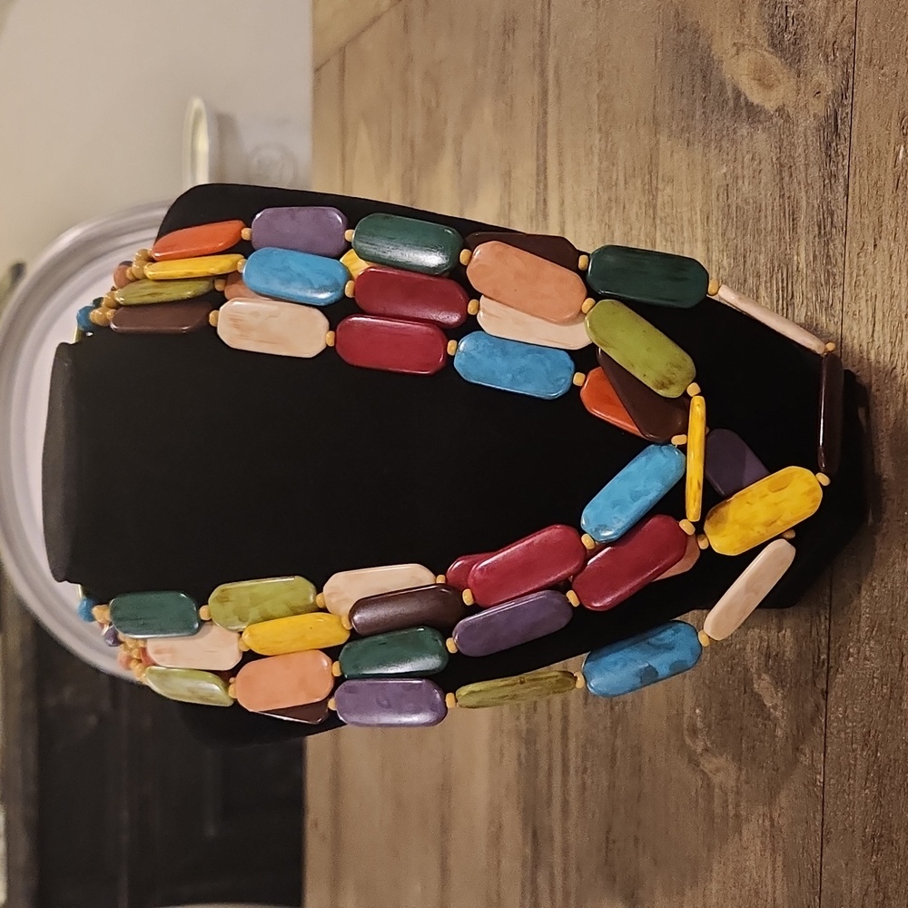 Four strand Multi Color Necklace